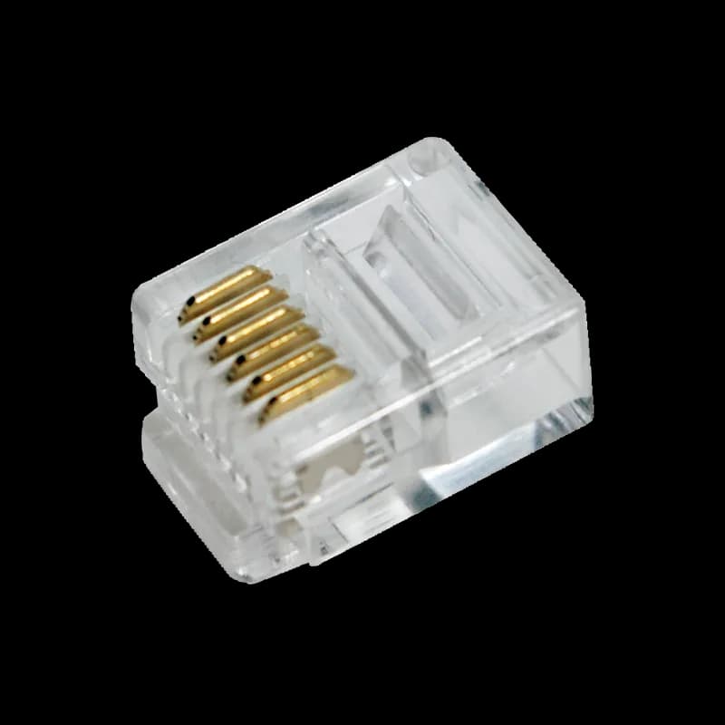 MUFA RJ-45 LOGILINK pt. cablu flat, Cat5e, RJ-45 (T), neecranat, plastic, contacte aurite, 100 buc, "MP0019"