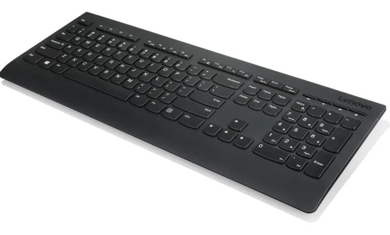 Lenovo 4X30H56854. Keyboard form factor: Full-size (100%). Keyboard style: Straight. Connectivity technology: Wireless, Device interface: RF Wireless, Keyboard layout: QWERTZ, Recommended usage: Office. Product colour: Black