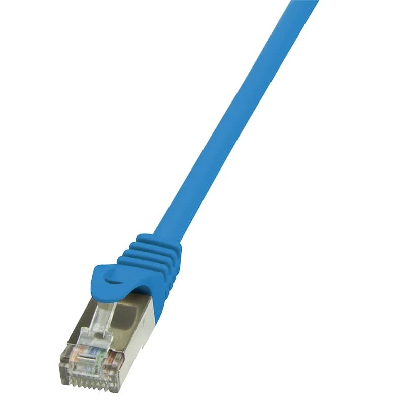 PATCH CORD FTP LOGILINK Cat5e, cupru-aluminiu, 0.25 m, albastru, AWG26, ecranat "CP1016S"