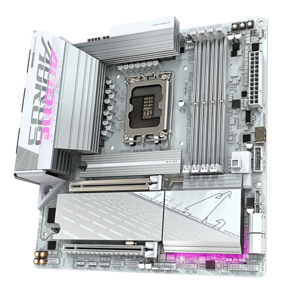 MB B860 S1851 MATX/B860M A ELT WF6E ICE GIGABYTE "B860M A ELT WF6E ICE 1.0" — miniatură