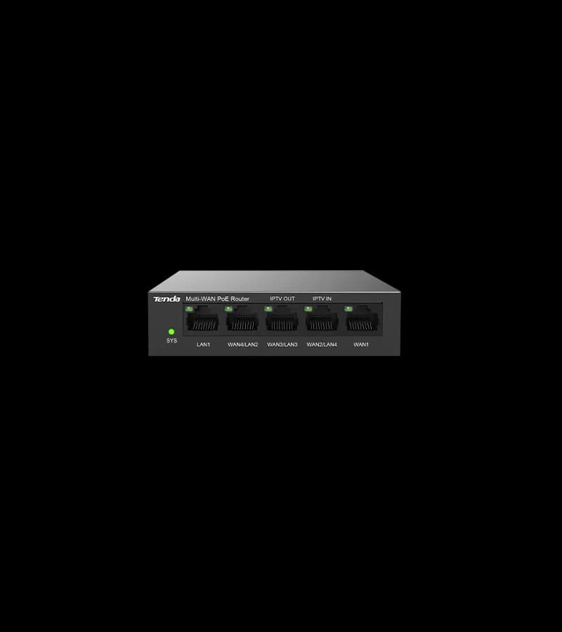 ROUTER Tenda PoE max 30W port, 5 porturi LAN/WAN Gigabit, carcasa metalica rackabil, "G0-5G-PoE"