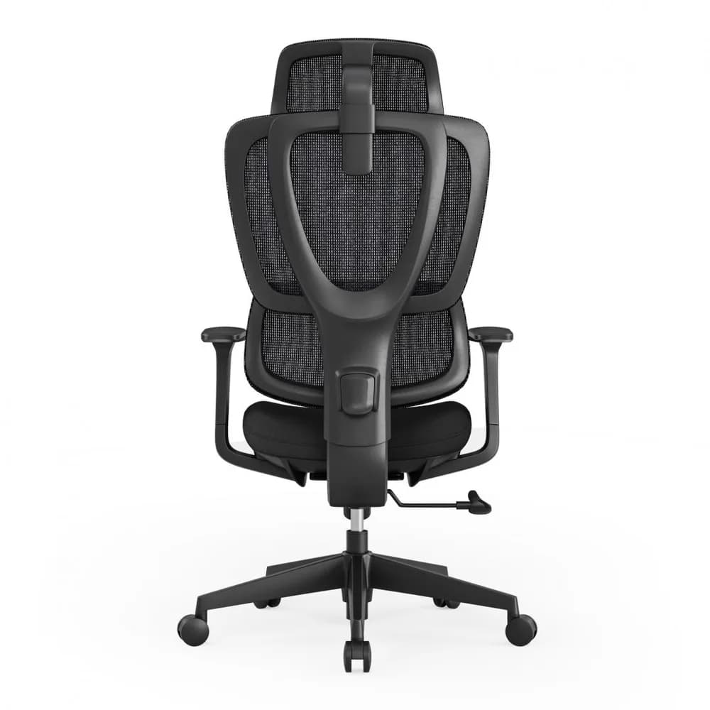 Scaun birou Serioux Aeromesh, Dimensiuni (LxAxÎ): 68,5x67x111-119cm, Capacitate greutate: 150 kg, Material suprafață: Material plasă, Material cadru: Fibră de sticlă de înaltă rezistență, Tip cotieră: Cotieră 3D, Tip pârghie pneumatică: Sistem de ridicare pe gaz clasa 3 de 85 mm — miniatură