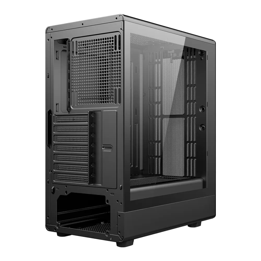 CARCASA SPACER - gaming, Middle Tower, ATX, "DRAGON", fara sursa, sticla securizata, USB 3.0 x 1, USB 2.0 x 1, HD-Audio, Jack 3.5mm x 1, PSU shroud, black "SPCS-GC-DRAGON" — miniatură
