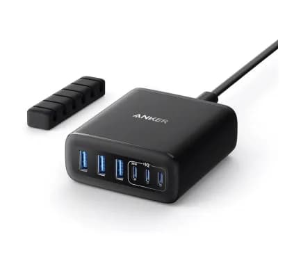 Alimentator retea Anker, max. 30W/port, 3 x USB-C, 3 x USB-A, negru, "A2154G11" - 0194644173500