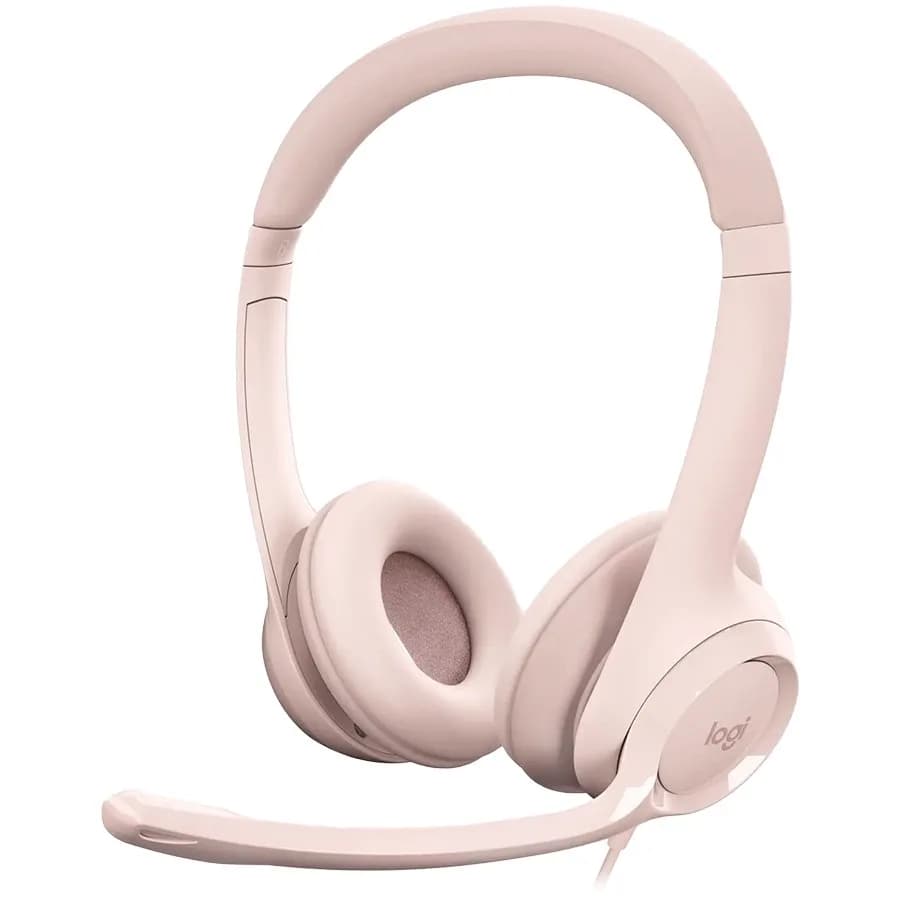 LOGITECH H390 Corded Headset - ROSE - USB "981-001281"