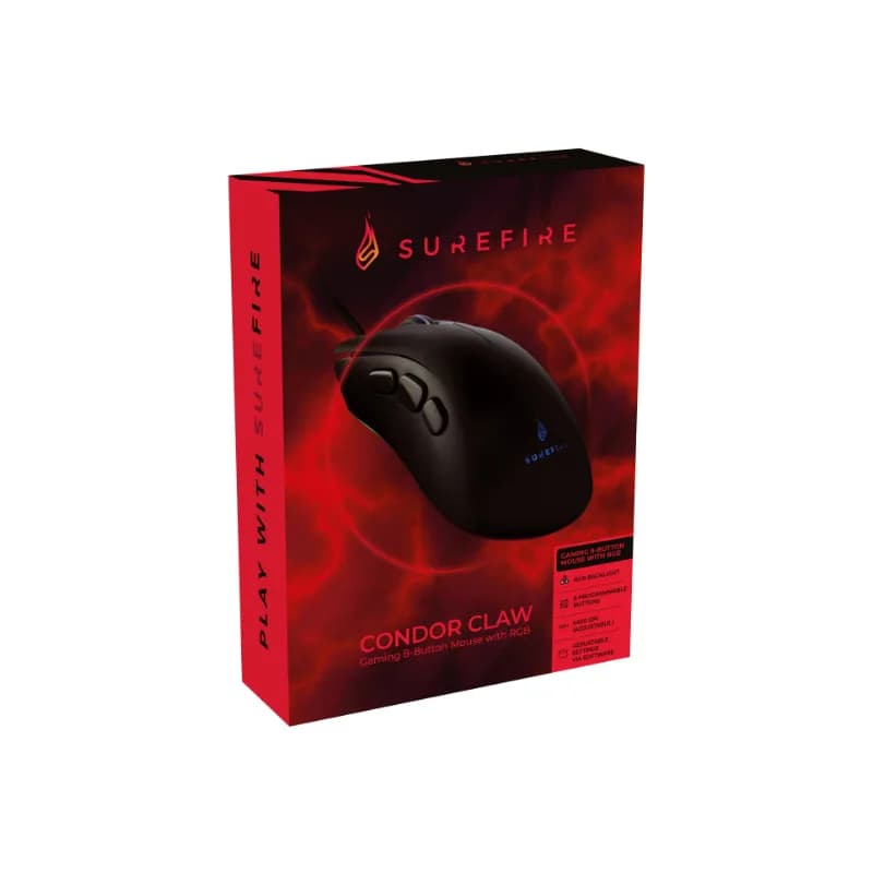 MOUSE VERBATIM GAMING CONDOR CLAW RGB NEGRU "48816" — miniatură
