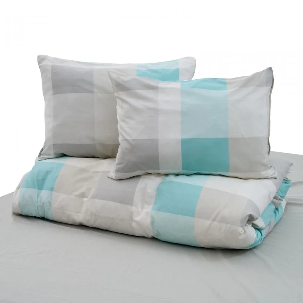 Set de pat king size bumbac,92gsm,Square — miniatură