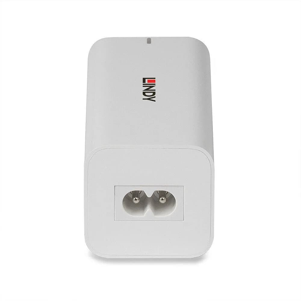 Incarcator Lindy USB Type-A & C, intrare EC-C7 Female, iesire 2 x USB Type C (Female), 2 x USB Type A (Female)putere iesire 100-240V~50/60Hz 1.5A 100w Max, material plastic, voltaj iesire ±5%, PD 3.0, negru — miniatură
