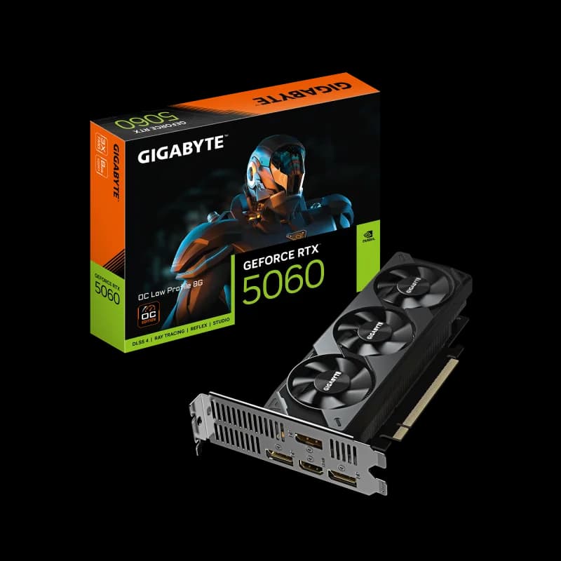Placa video Gigabyte GeForce RTX 5060 OC LOW PROFILE, 8GB GDDR7, PCI Express 5.0, 128-bit