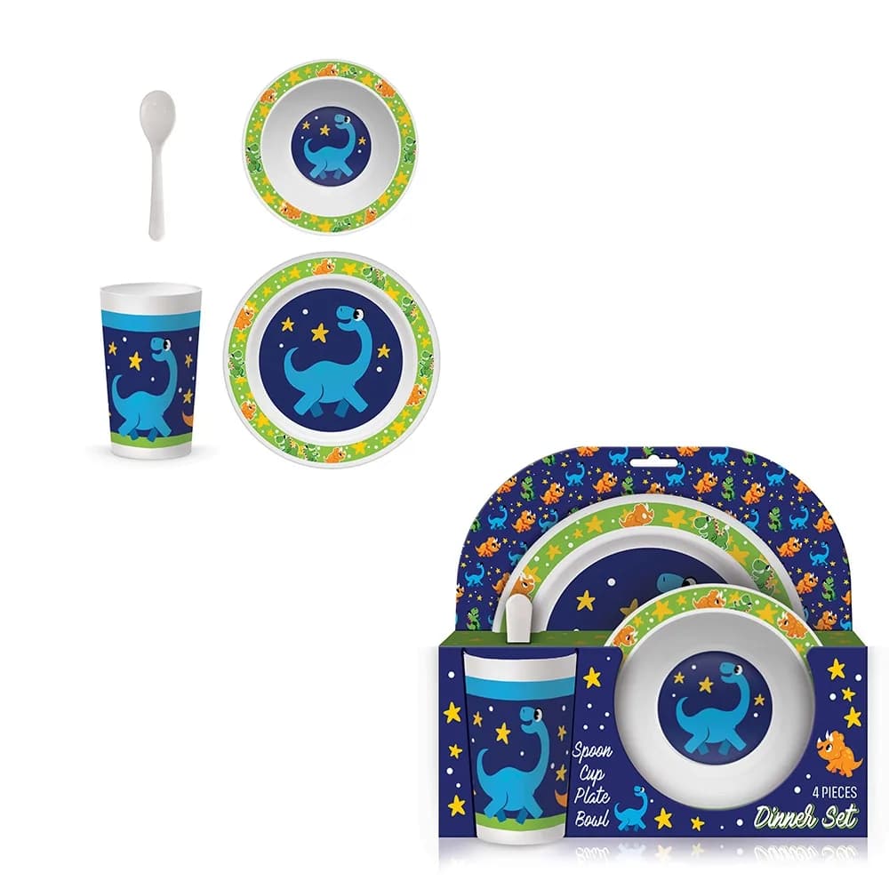 Set vesela + tacamuri, Dino - S-COOL — miniatură