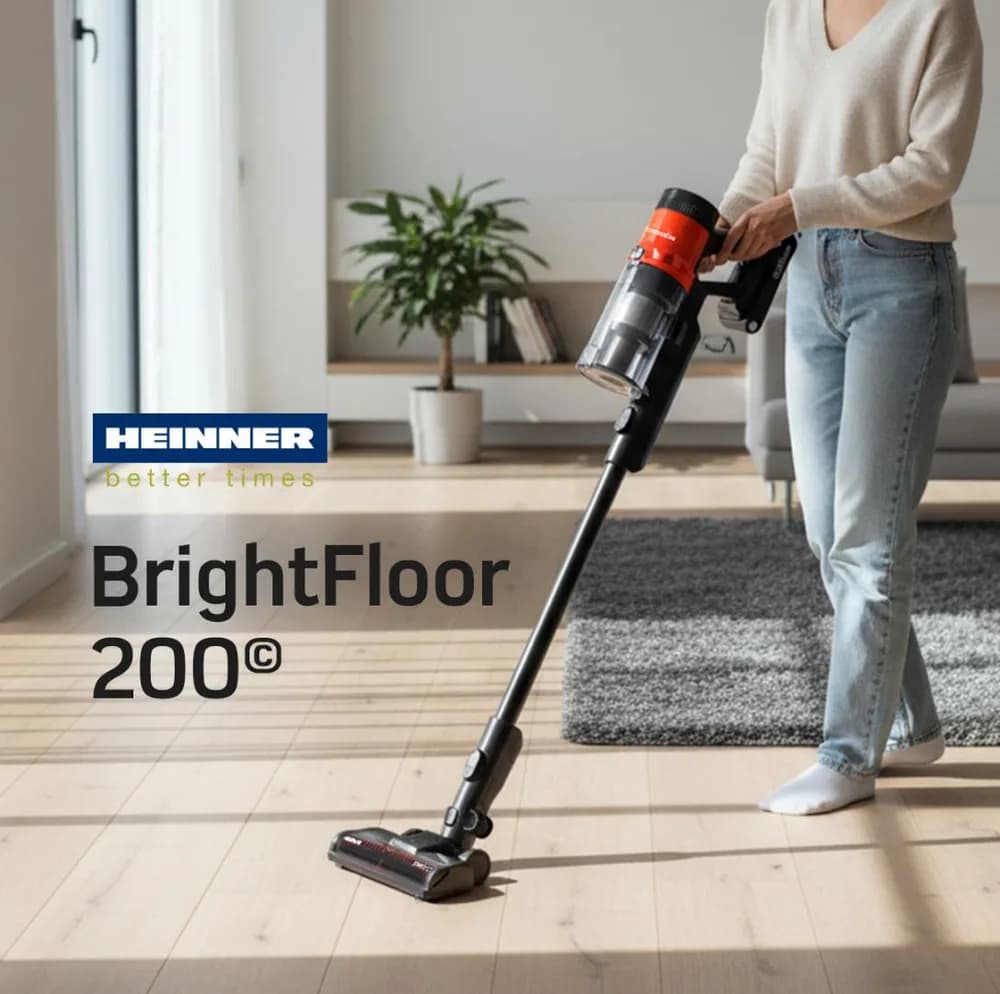 Aspirator vertical HEINNER BRIGHTFLOOR 200 HSVC-MBDB200OR — miniatură