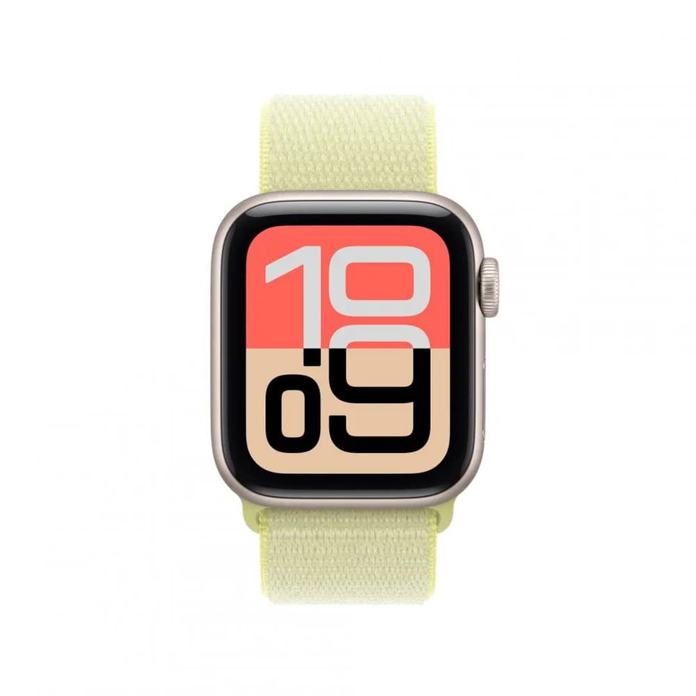 Curea pentru Apple Watch 40mm Neon Yellow Sport Loop — miniatură