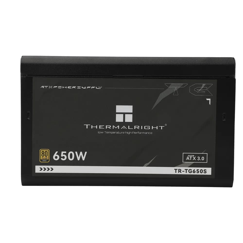 SURSA Thermalright "TR-TG650S", 650W, certificare 80 Plus Gold, non-modular, LLC, DC to DC, fan 120mm, negru, "TR-TG650S" — miniatură