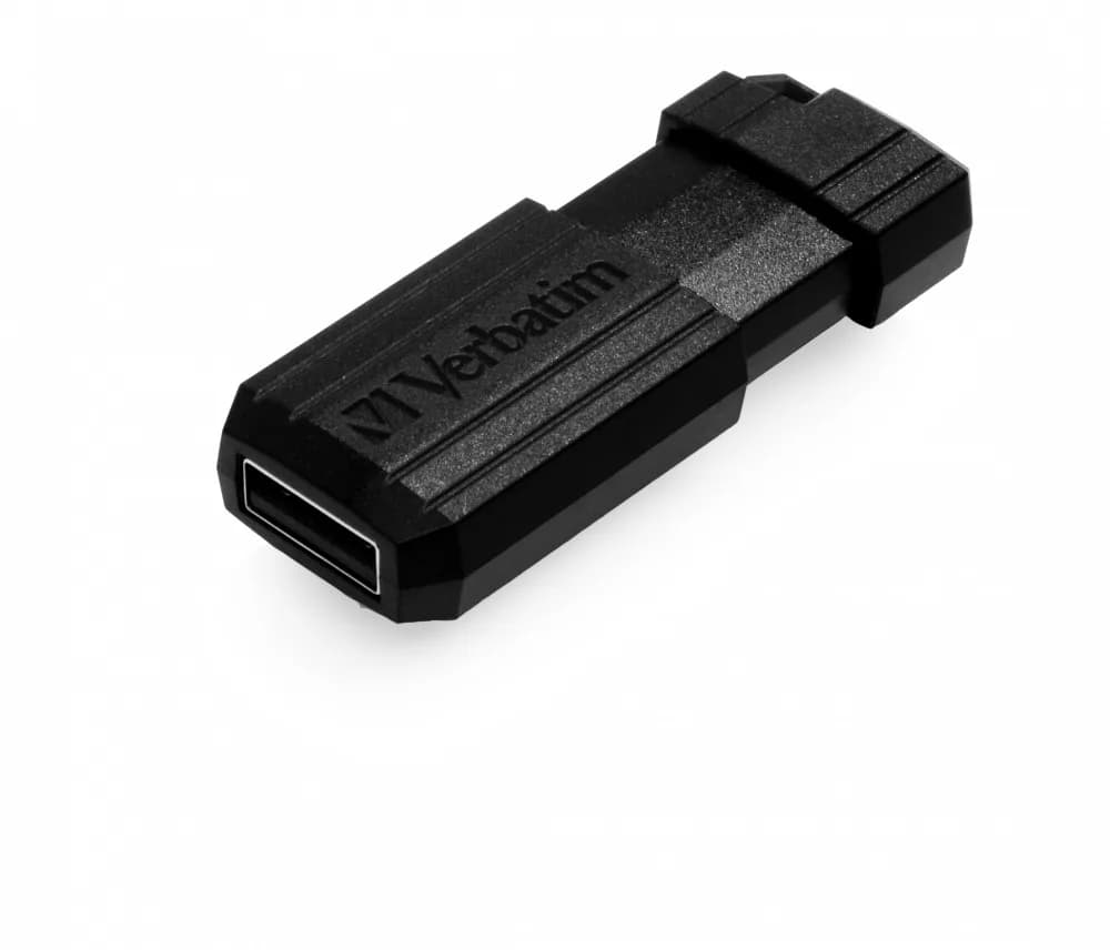 MEMORII USB Verbatim 2.0 PINSTRIPE 128GB BLACK, "49071" — miniatură