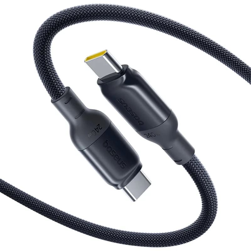 CABLU alimentare si date Baseus PicoGo, Fast Charging Data Cable pt. smartphone, USB Type-C la USB Type-C 240W, 2m, braided, negru "E0423301" - 6953156210974