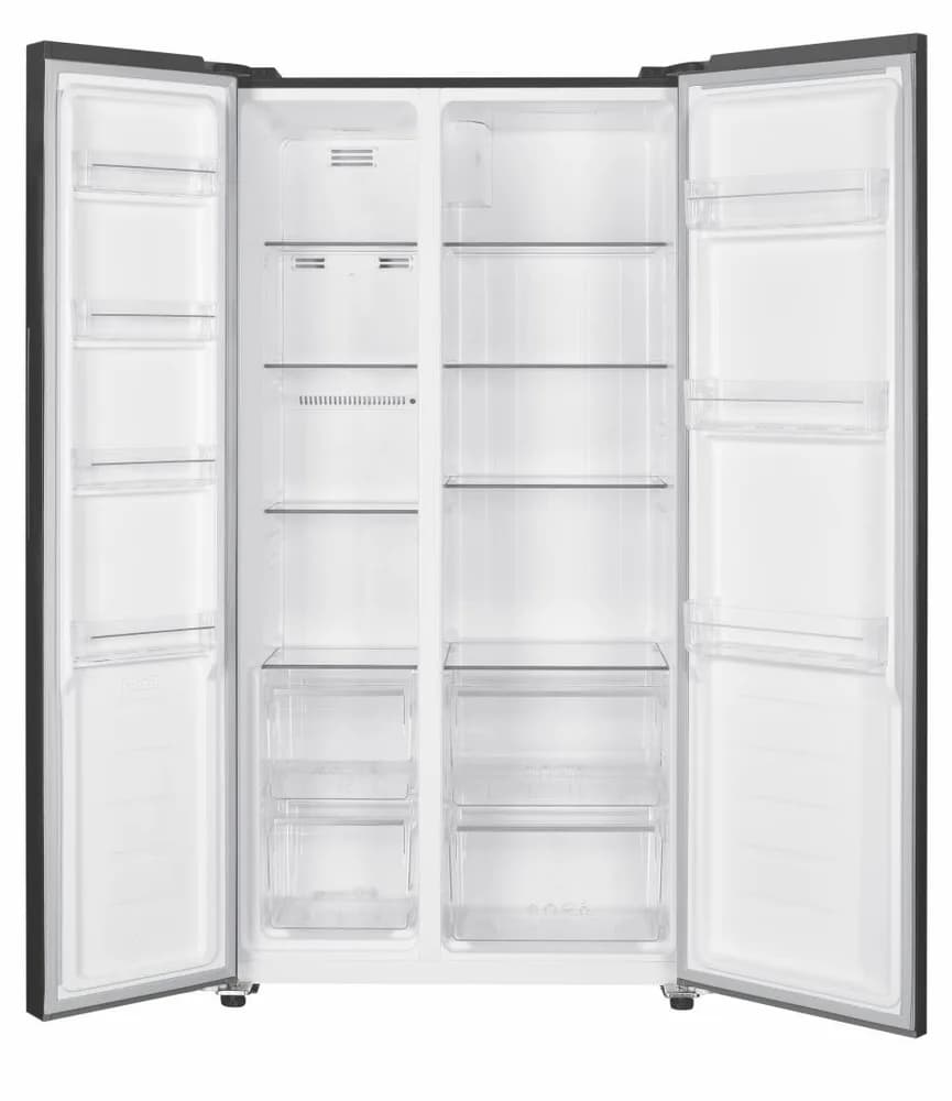 Side by Side HEINNER HSBS-H442NFGWHE++, No Frost, 442 L, Clasa E, Sticla alba — miniatură