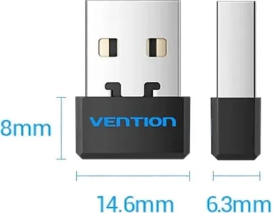 Adaptor retea Vention, extern, wireless, 2.4GHz, USB 2.0, IEEE802.11b/n/g, negru, "KDRB0" -6922794767294 — miniatură