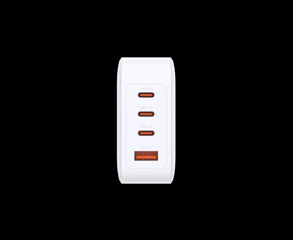 INCARCATOR retea D-Link, Quick Charge GaN PD 3.0, 100W, 3 x USB Type-C 20.0V / 5.0A max, 1 x USB 12.0V / 2.5A, alb "DCP-101" — miniatură
