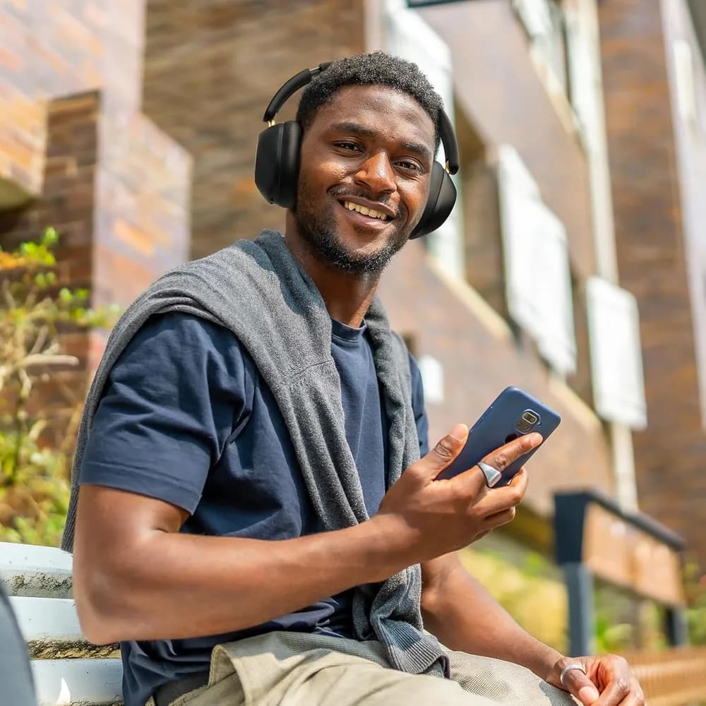 Casti OneOdio "A5", Over-Ear, utilizare multimedia, Bluetooth 5.4 | fir Jack 3.5mm, multi-point connection, hybrid ANC, pana la 75 de ore, pliabile, difuzor 40mm, negru, "A5-Black" — miniatură
