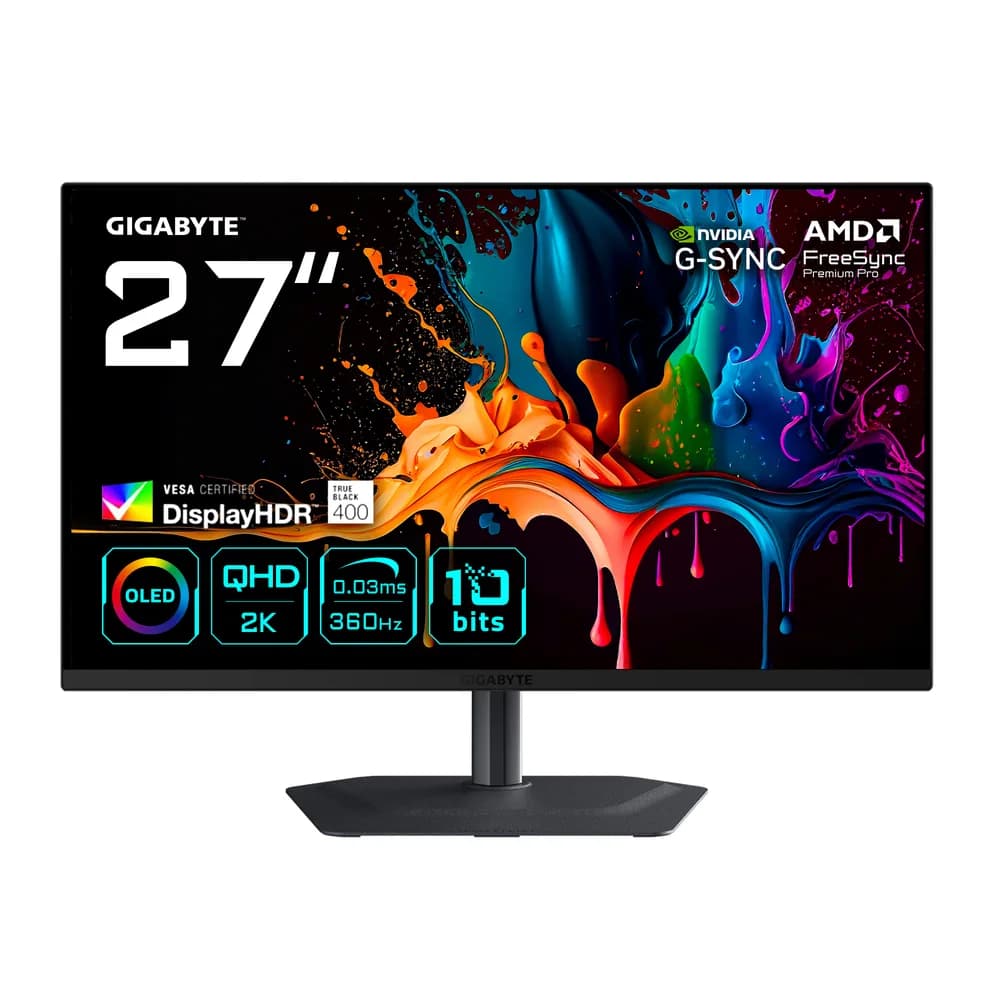 Monitor GIGABYTE MO27Q3, IPS, 27", QHD, 2560 x 1440, HDMI, DisplayPort, 360Hz, 1ms, Negru "MO27Q3"