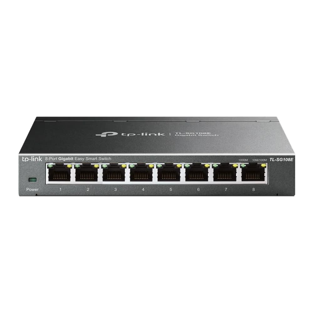 SWITCH TP-LINK 8 porturi Gigabit. carcasa metalica "TL-SG108E"