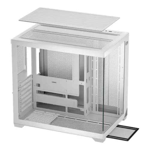 CARCASA PCCooler "C3 T700 Wh", middle tower, gaming, fara sursa, suporta 10xfan, USB Type-C x 1, USB 3.0 x 1, USB 2.0 x 1, audio+mic, 7 sloturi expansiune, alb, "C3 T700 WH" — miniatură
