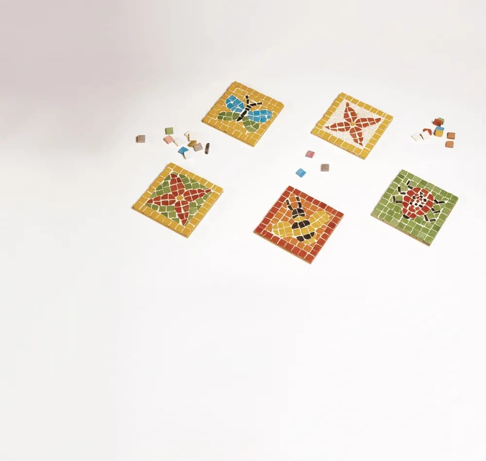 Kit Creativ 24 buc – Suporturi de Pahare din Mozaic — miniatură