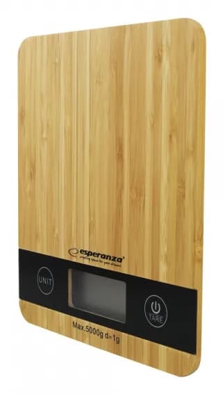 Cantar de bucatarie Esperanza Bamboo EKS005 max. 5kg Maro "EKS005" — miniatură