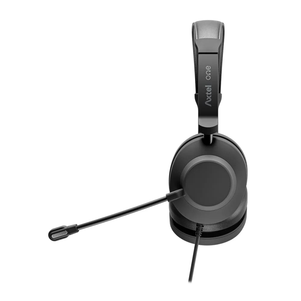Casti Head-band Axtel One UC35, Wired, noise-canceling, Negru — miniatură