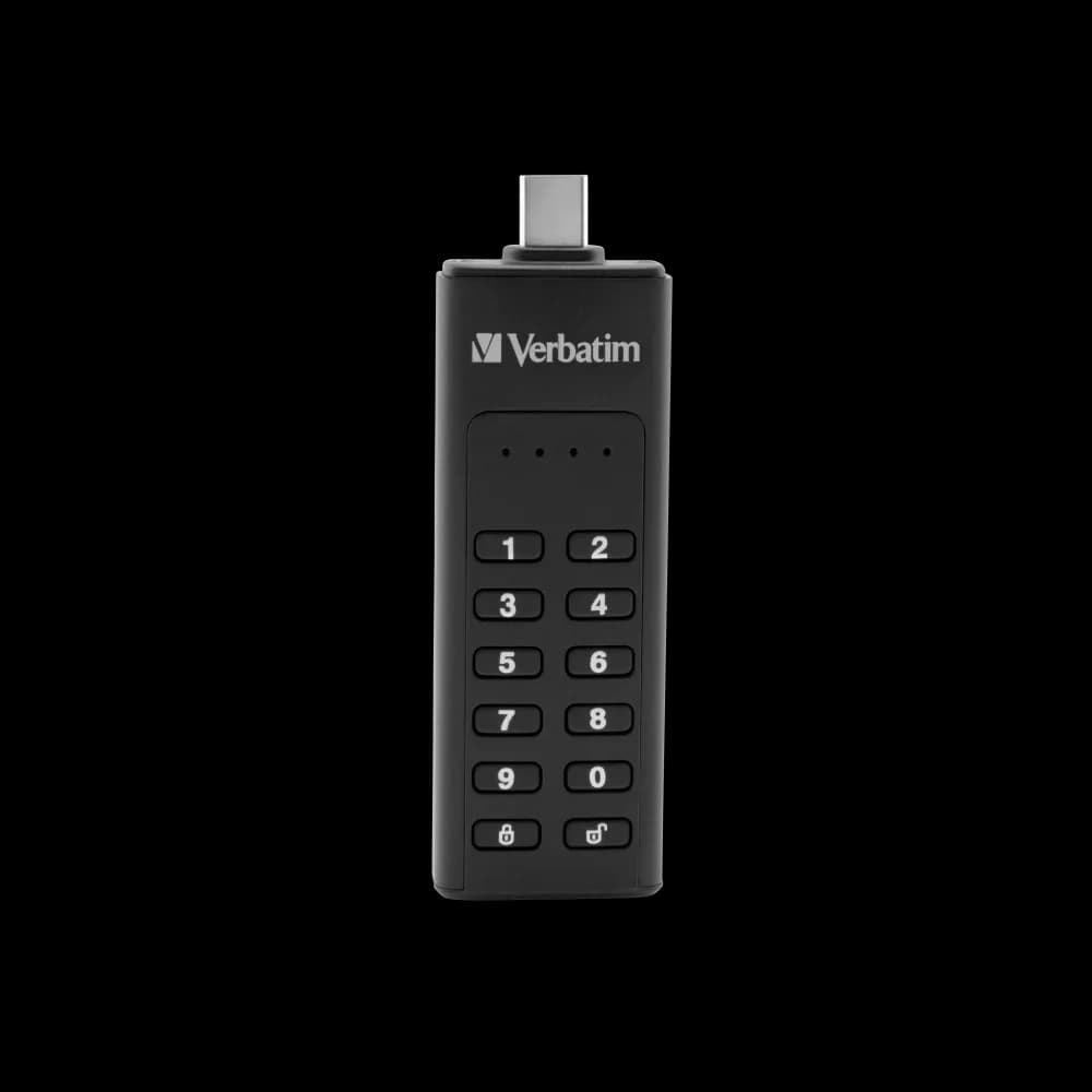 MEMORIE USB KEYPAD VERBATIM 64GB CU ENCRIPTIE AES- 256-BIT USB 3.1, USB C "49431"