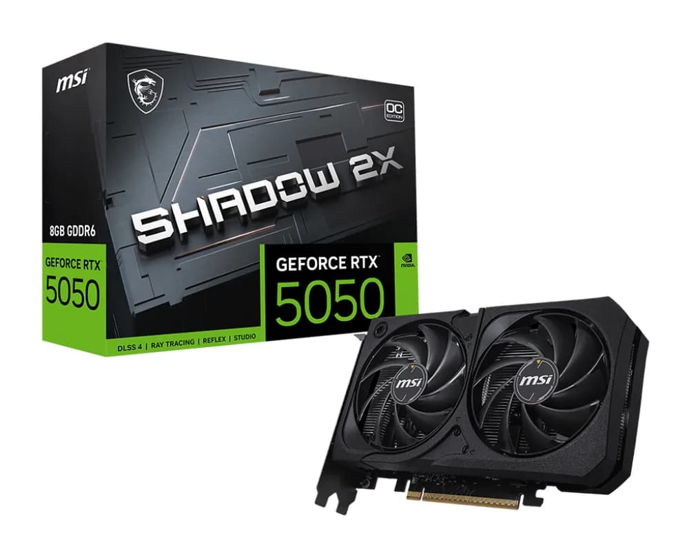 MSI GeForce RTX 5050 8G SHADOW 2X OC VGA "GEFORCE RTX 5050 8G SHADOW 2X OC"