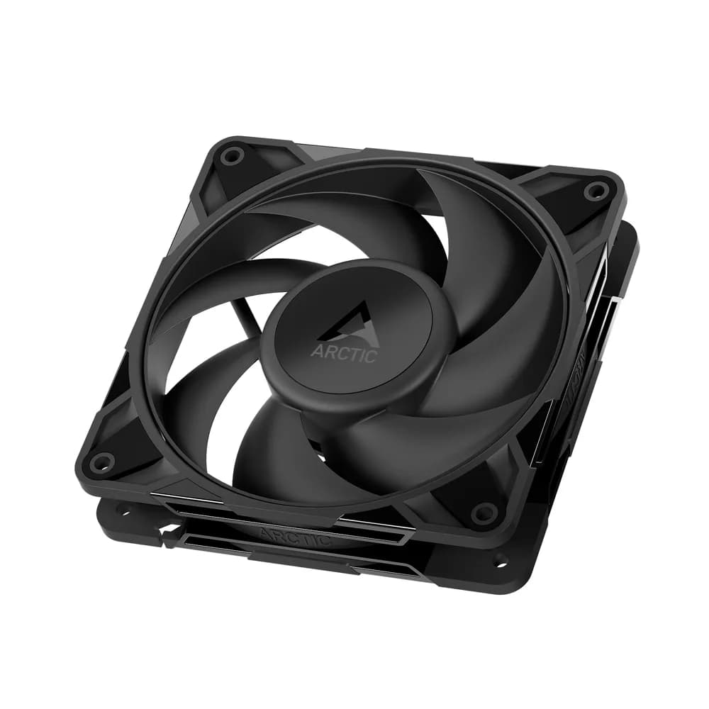 Ventilator Arctic "P12 Pro PST", 120mm, 600 - 3000 RPM, FDB, 77 cfm, 4-Pin Fan Plug + 4-Pin Socket, lungime cablu 400 mm + 80 mm Daisy-Chain, negru, "ACFAN00306A" - 4895265000089 — miniatură