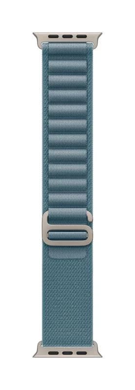 Curea pentru Apple Watch 49mm Light Blue Alpine Loop - Large - Natural TitaniumFinish