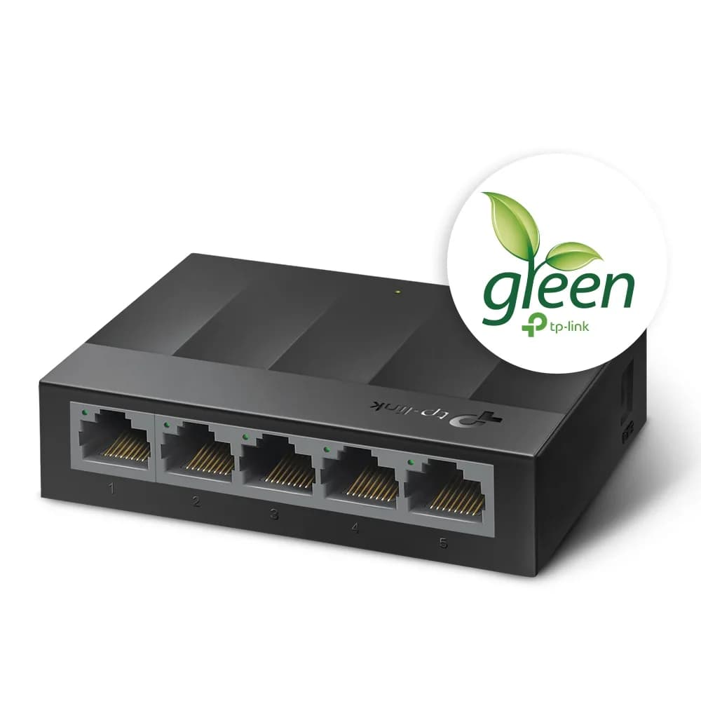 SWITCH TP-LINK 5 porturi Gigabit LiteWave, fanless "LS1005G" — miniatură