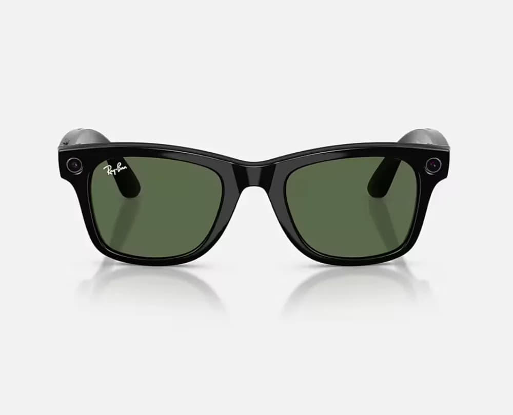 ORW4012 META WAYFARER High Bridge Fit - Shiny Black - G-15 Green Gen 2 — miniatură