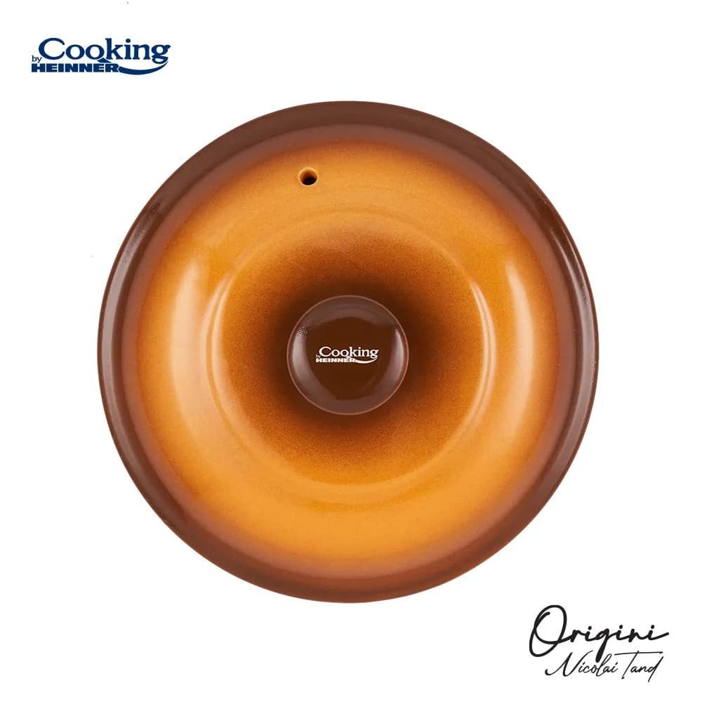 OALA CERAMICA CU CAPAC, 14.5x16 CM, 3 L, NICOLAI TAND, ORIGINI, COOKING BY HEINNER — miniatură