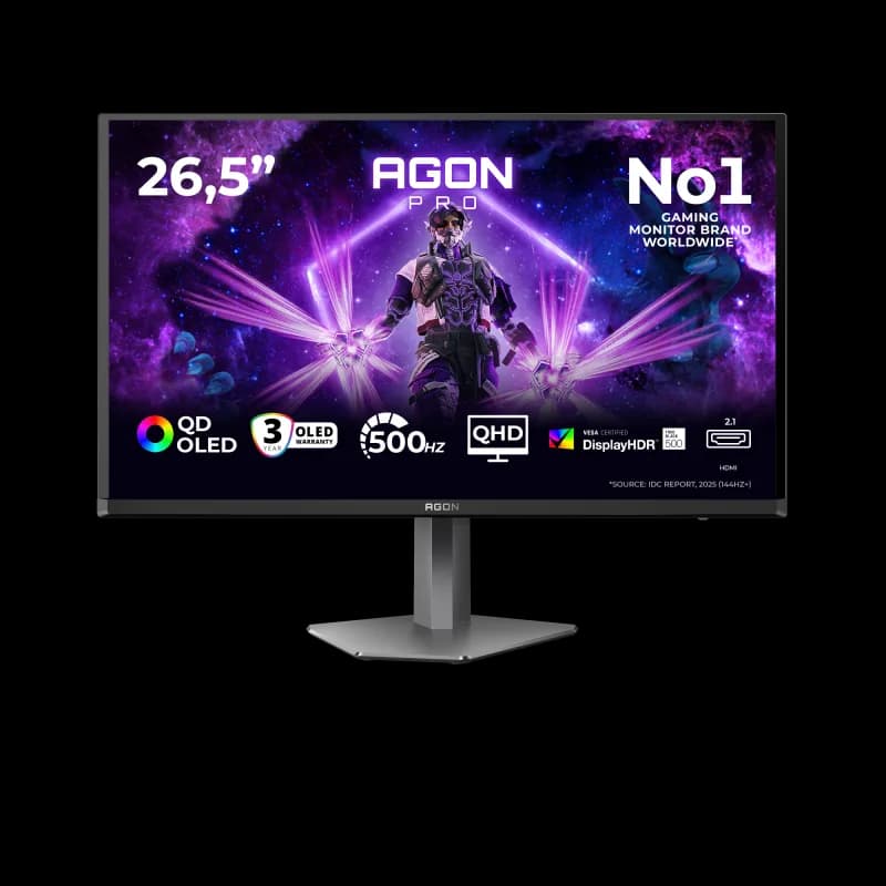 Monitor Gaming AOC AG276QKD2, 26.5", 2560 x 1440 pixeli, Black, Grey