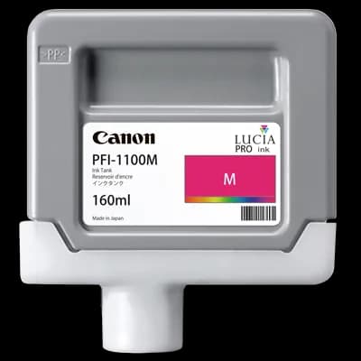 Cartus Cerneala Original Canon Magenta, PFI-1100M, pentru IPF PRO-2000|PRO-4000|PRO-6000, 160ml, incl.TV 0.15 RON,NOPP, "0852C001AA"