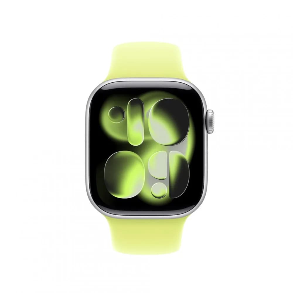 Curea pentru Apple Watch 42mm Neon Yellow Sport Band - S/M — miniatură