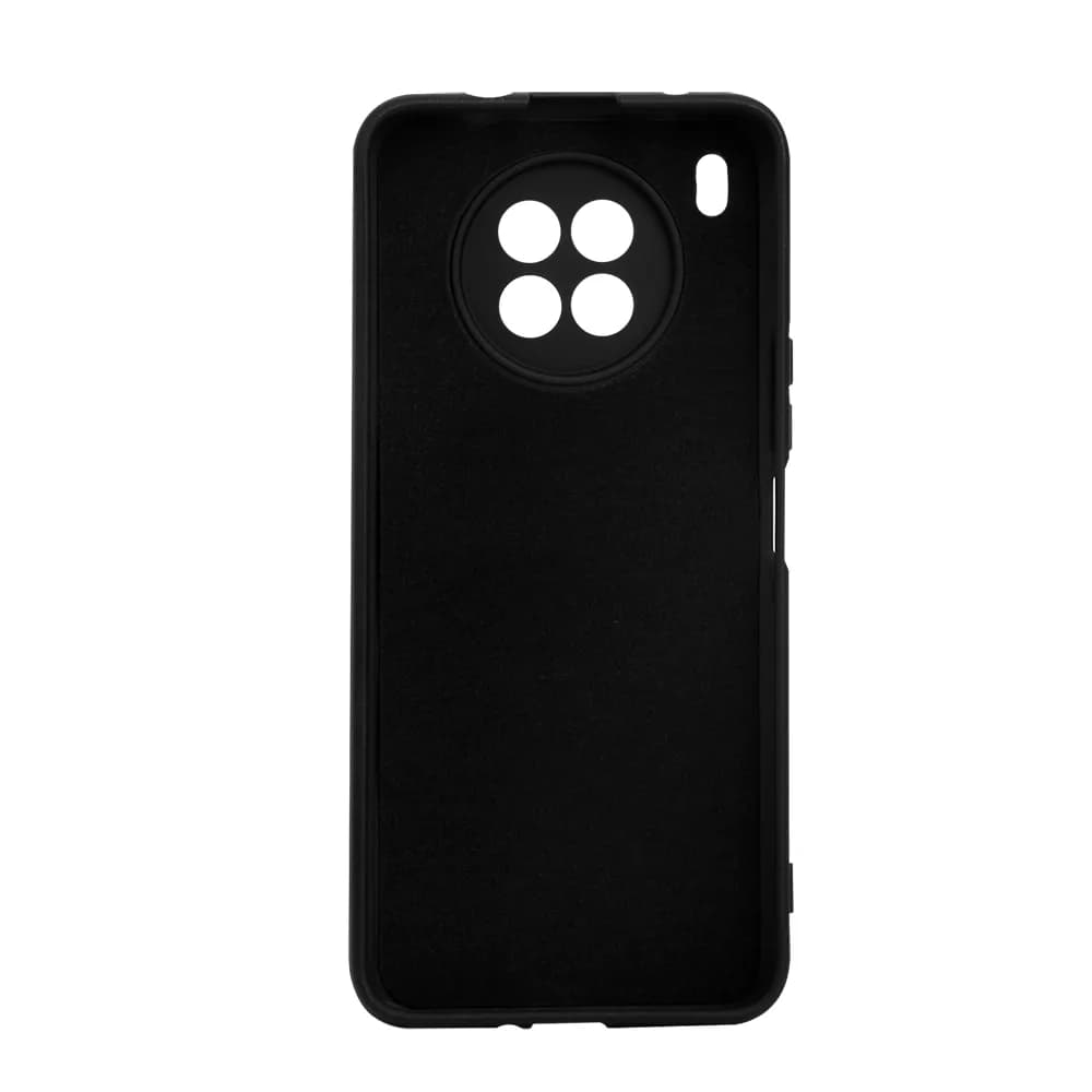 Husa Huawei telefon Nova 8i, negru, tip back cover, material flexibil silicon + interior cu microfibra, "SPPC-HU-N8i-SLK" — miniatură