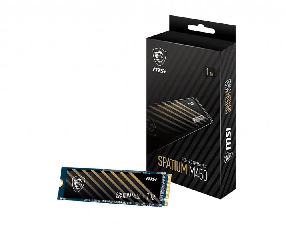 SSD MSI SPATIUM M450 PCIe 4.0 NVMe M.2 1TB V1 "SPATIUM M450 PCIe 4.0 NVMe M.2 1TB V1"
