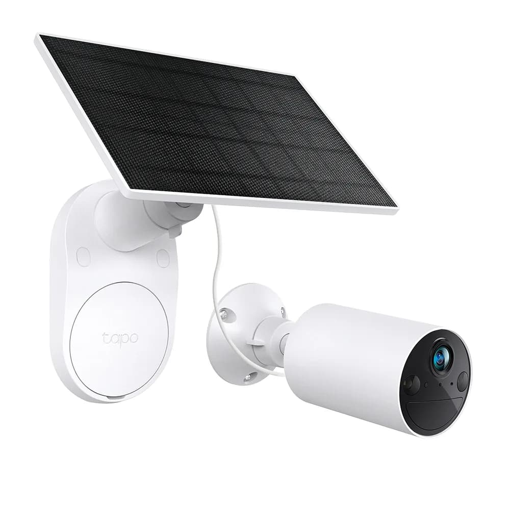 CAMERA IP TP-LINK + PANOU SOLAR, wireless pt.exterior, alimentare solara cu baterie reincarcabila, dist. IR 9 m, tip lentila fixa 4 mm, 2K 3MP, microfon, carcasa plastic, slot SD card, "TC82 KIT" — miniatură