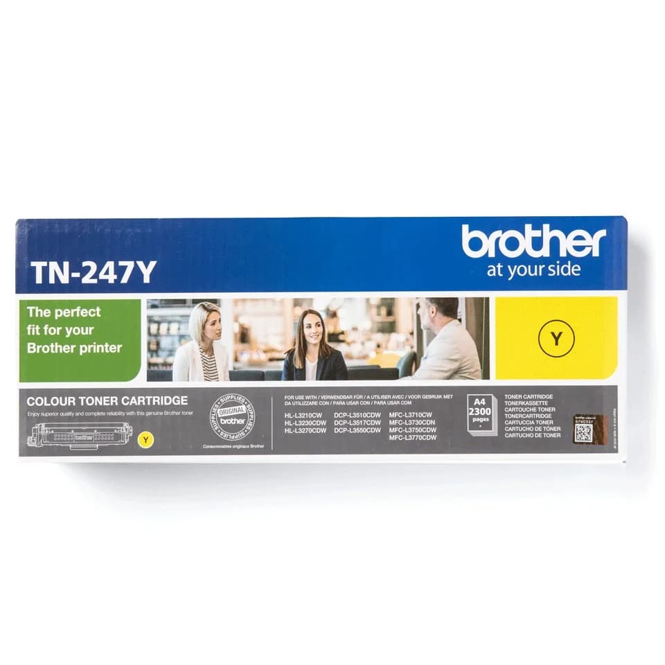 Toner Original Brother Yellow, TN247Y, pentru HL-L3210|L3270|DCP-L3510|L3550|MFC-L3730|L3770, 2.3K, "TN247Y"