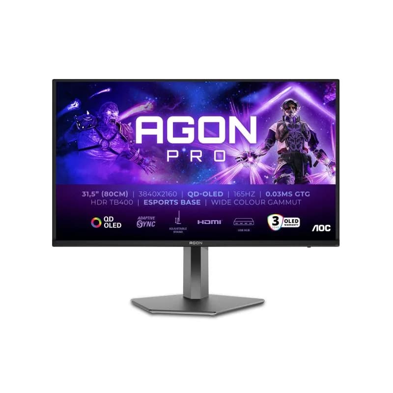 Monitor Consumer AOC AG326UD, 31.5", 3840 x 2160 pixeli, Black