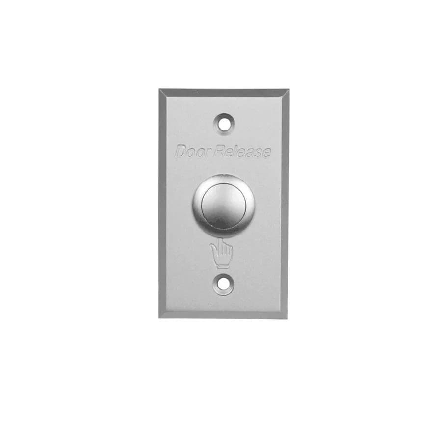 Buton de iesire incastrabil ND-EB05; Iesire contact: NO/NC; Tensiune: 250Vac; 2A; Auto reset; Material: aluminiu; Dimensiuni: (L x W x H) 86 x50 x 40mm; — miniatură