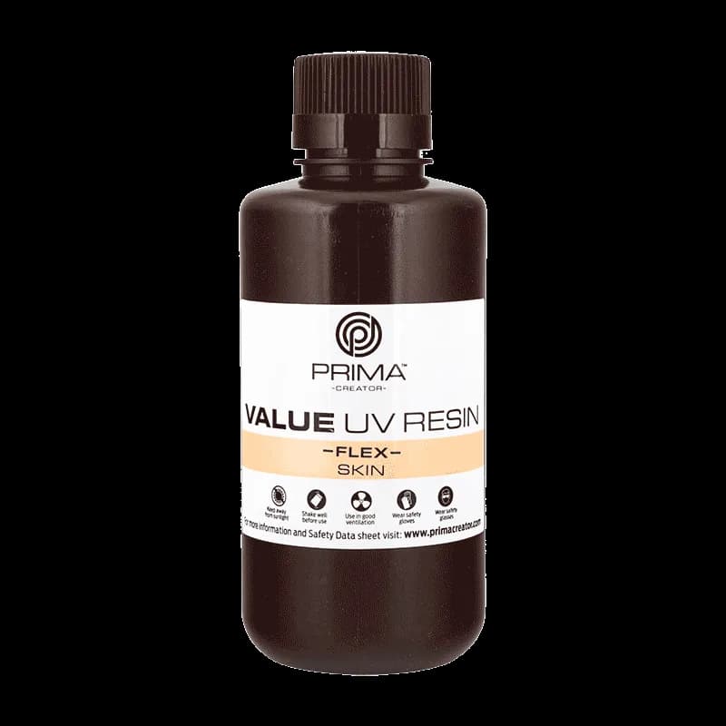 Rășină 3D PrimaCreator Value Flex UV – 500 g – Skin — miniatură