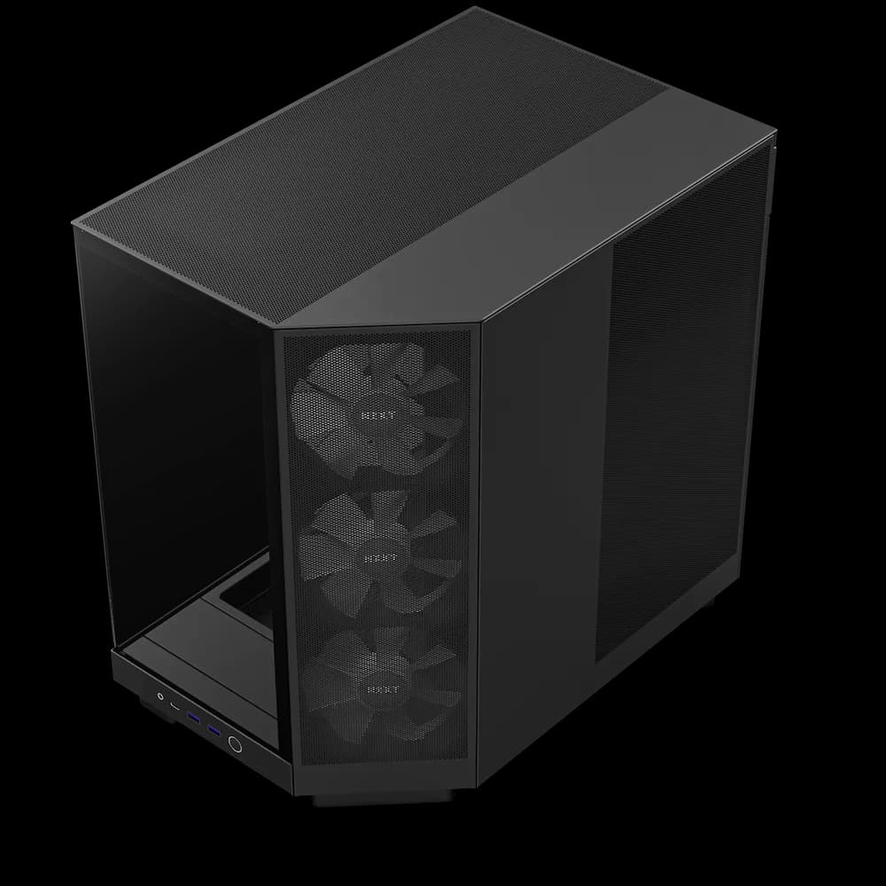 CARCASE NZXT H6 Flow RGB, Compact Dual-chamber, MiddleTower, Negru "CC-H61FB-R1 " — miniatură