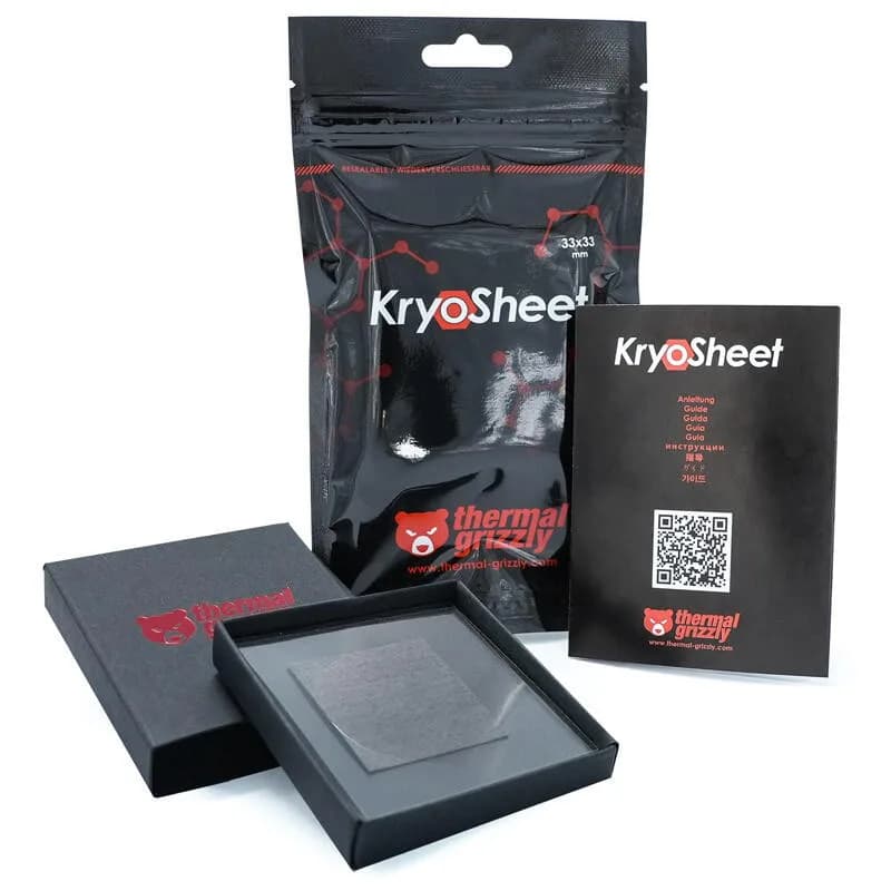 Thermal Grizzly PAD Termic KryoSheet, grafen, 33 x 33 mm "TG-KS-33-33"
