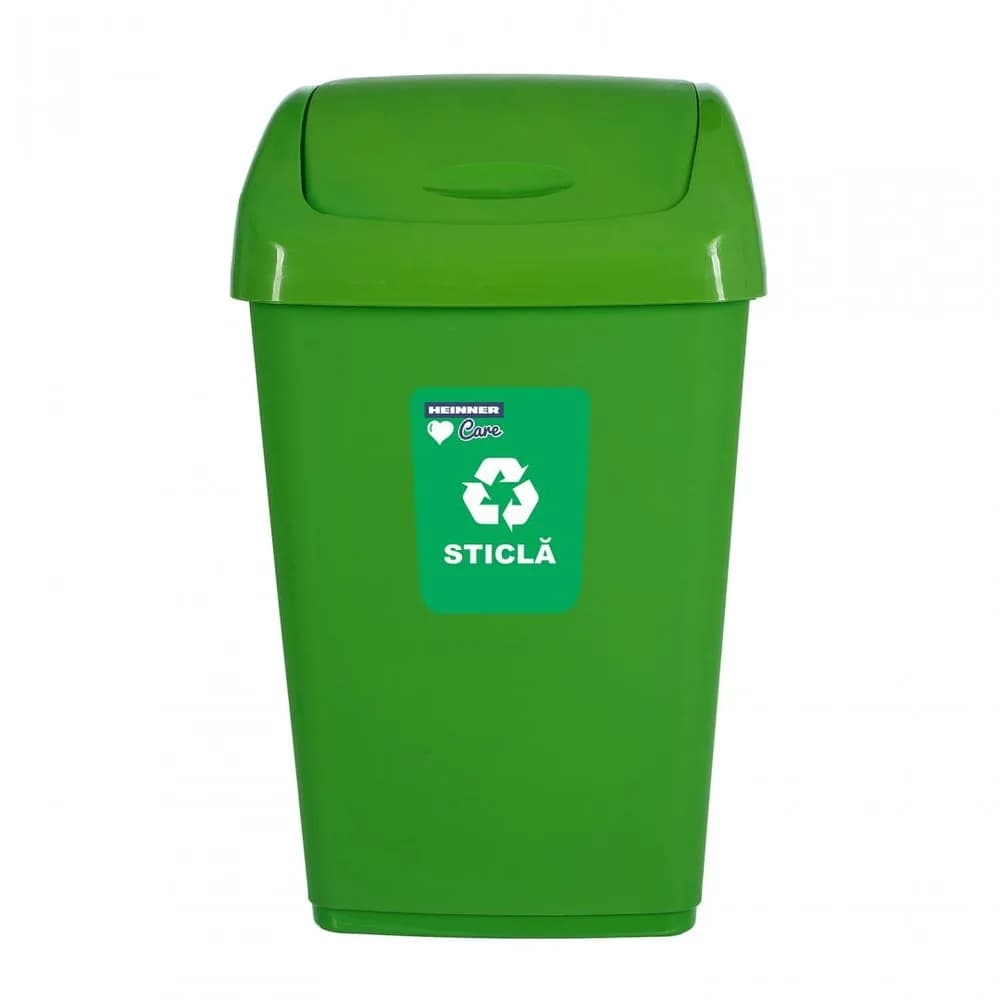 COS GUNOI CAPAC BATANT, RECICLARE ECO 35 L, VERDE, HEINNER CARE — miniatură