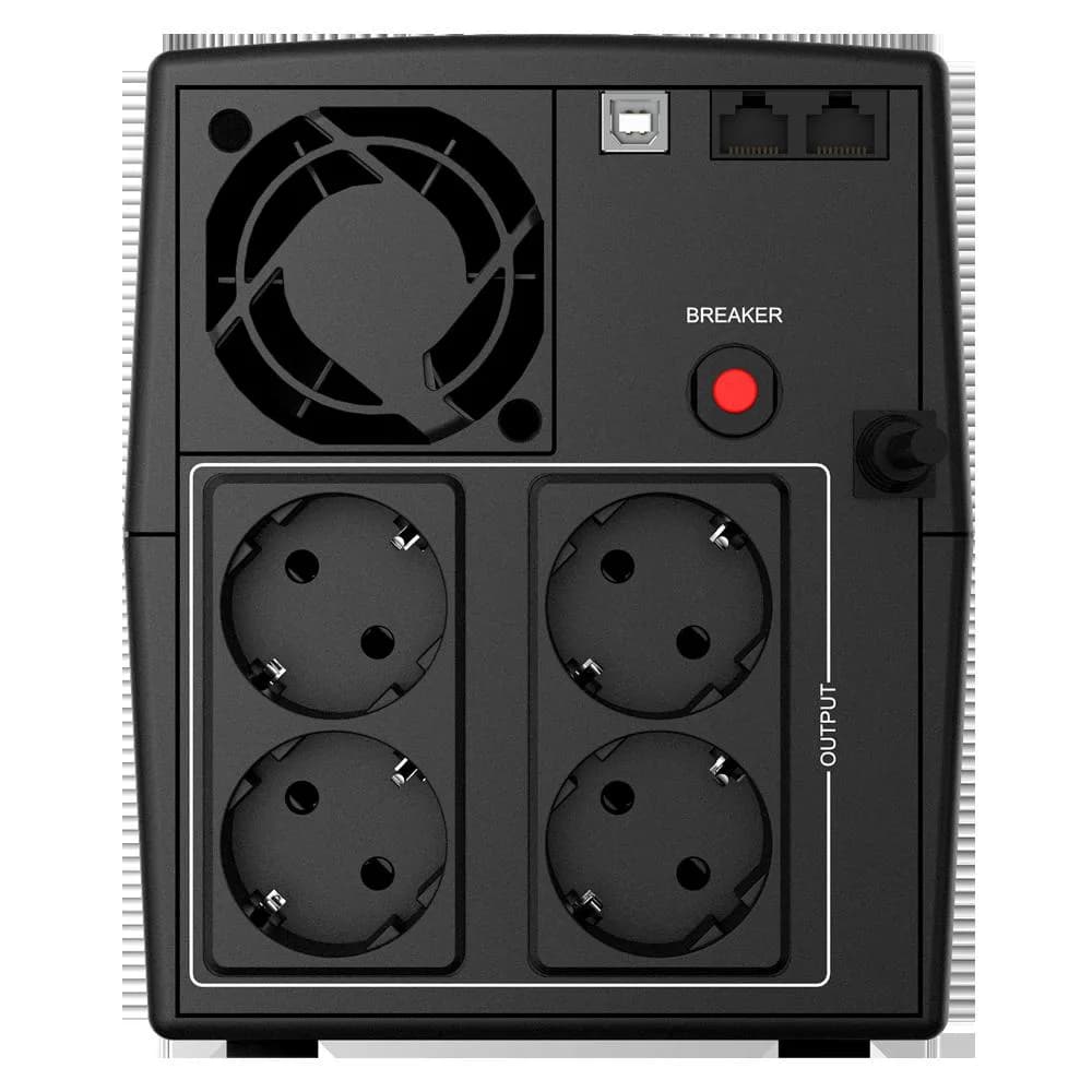 UPS nJoy Keen 1000 USB UPLI-LI100KU-CG01B Capacity 1000 VA / 600 W Simulated sinewave — miniatură
